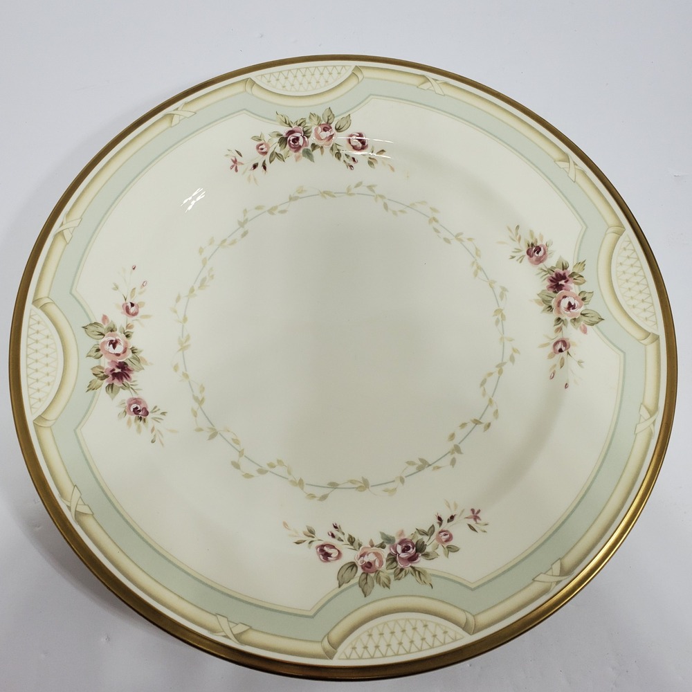VTG Pfaltzgraff Claridge Dinner Plate Ivory 10.11" American Bone China Floral